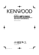 Kenwood DPX-MP2090U Instruction Manual preview