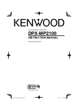 Kenwood DPX-MP2100 Instruction Manual preview