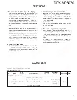 Preview for 9 page of Kenwood DPX-MP5070 Service Manual