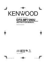 Preview for 1 page of Kenwood DPX-MP7090U Instruction Manual