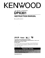 Kenwood DPX301 Instruction Manual preview