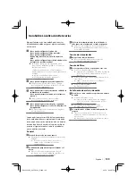 Preview for 109 page of Kenwood DPX303 - DPX 303 Radio Instruction Manual