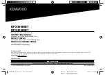 Kenwood DPX305MBT Instruction Manual preview