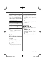 Preview for 19 page of Kenwood DPX502 - DPX 502 Radio Instruction Manual