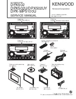 Kenwood DPX502 - DPX 502 Radio Service Manual предпросмотр