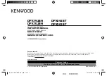 Preview for 1 page of Kenwood DPX502BT Instruction Manual