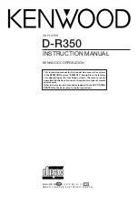 Kenwood DR-350 Instruction Manual preview