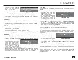 Предварительный просмотр 11 страницы Kenwood DT-7000S - Sirius Satellite Radio Tuner Instruction Manual