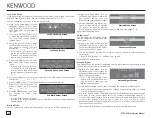 Предварительный просмотр 12 страницы Kenwood DT-7000S - Sirius Satellite Radio Tuner Instruction Manual