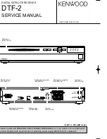 Preview for 1 page of Kenwood DTF-2 Service Manual