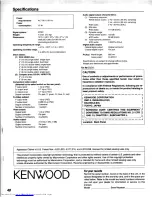 Preview for 48 page of Kenwood DV-303 Instruction Manual