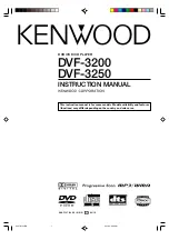 Preview for 1 page of Kenwood DVF-3200 Instruction Manual