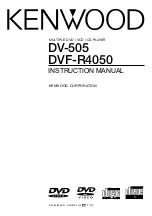 Kenwood DVF-505 Instruction Manual preview