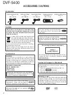 Предварительный просмотр 2 страницы Kenwood DVF-5400-B Service Manual