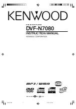 Preview for 1 page of Kenwood DVF-N7080 Instruction Manual