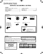 Preview for 2 page of Kenwood DVR-505 Service Manual