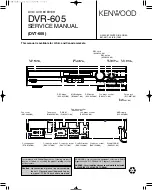 Kenwood DVR-605 Service Manual предпросмотр