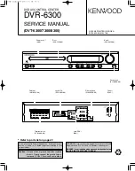 Preview for 1 page of Kenwood DVR-6300 Service Manual