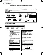 Preview for 2 page of Kenwood DVR-6300 Service Manual