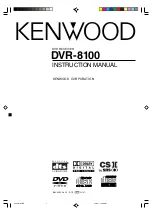 Kenwood DVR-8100 Instruction Manual preview