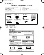 Предварительный просмотр 2 страницы Kenwood DVR-8100 Service Manual