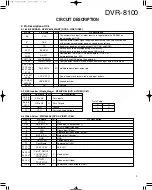 Предварительный просмотр 9 страницы Kenwood DVR-8100 Service Manual