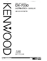 Kenwood DX-7030 Instruction Manual preview