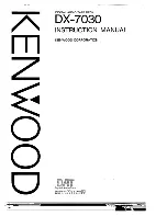 Preview for 1 page of Kenwood DX-7030 Instruction Manual