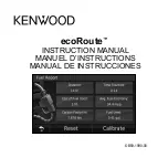 Kenwood ecoRoute Instruction Manual preview