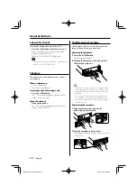 Предварительный просмотр 14 страницы Kenwood EZ500 - Radio / CD Instruction Manual