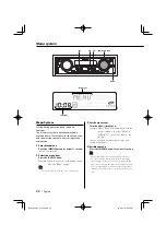 Предварительный просмотр 22 страницы Kenwood EZ500 - Radio / CD Instruction Manual