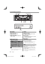 Предварительный просмотр 46 страницы Kenwood EZ500 - Radio / CD Instruction Manual