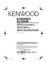 Kenwood EZ700SR Instruction Manual preview