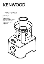 Kenwood FDM31 Instructions Manual preview