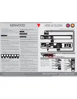 Предварительный просмотр 2 страницы Kenwood Fineline HTB-S710DV User Manual