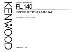 Preview for 1 page of Kenwood FL-140 Instruction Manual