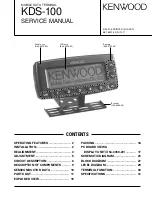 Preview for 1 page of Kenwood FleetSync KDS-100 Service Manual