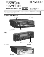 Предварительный просмотр 1 страницы Kenwood FleetSync TK-790 Service Manual