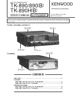 Предварительный просмотр 2 страницы Kenwood FleetSync TK-890 Service Manual