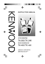 Kenwood FM Transceiver TK-481 Instruction Manual preview