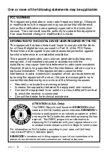 Preview for 3 page of Kenwood FM Transceiver TK-481 Instruction Manual