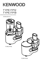 Kenwood FP12 Instructions Manual предпросмотр