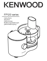 Kenwood FP120 series Instructions Manual preview