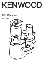 Kenwood FP190 series Instructions Manual предпросмотр