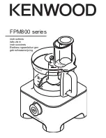 Kenwood FPM800 series Instructions Manual preview