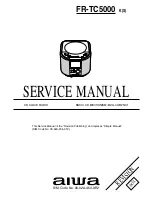 Kenwood FR-TC5000 Service Manual предпросмотр