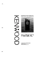 Kenwood FreeTalk XL TK-3101 Instruction Manual preview