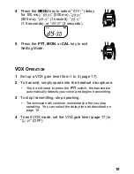 Preview for 25 page of Kenwood FreeTalk XLS TK-3131 Instruction Manual