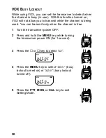 Preview for 26 page of Kenwood FreeTalk XLS TK-3131 Instruction Manual