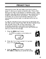 Preview for 27 page of Kenwood FreeTalk XLS TK-3131 Instruction Manual